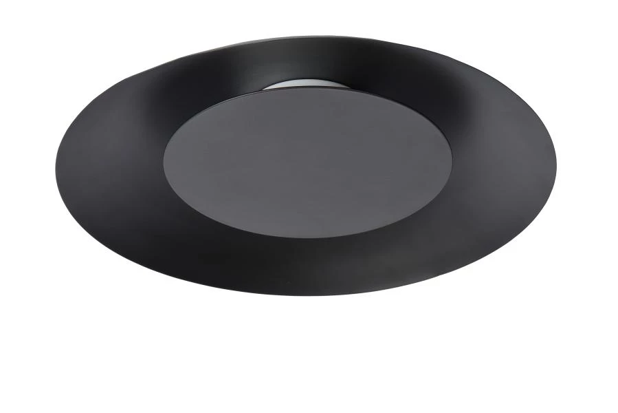 Lucide FOSKAL - Plafonnier - Ø 34,5 cm - LED - 1x12W 2700K - Noir - UIT